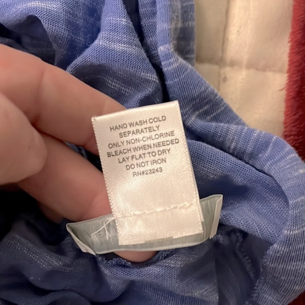 new york & company blue and white striped y2k infinity scarf